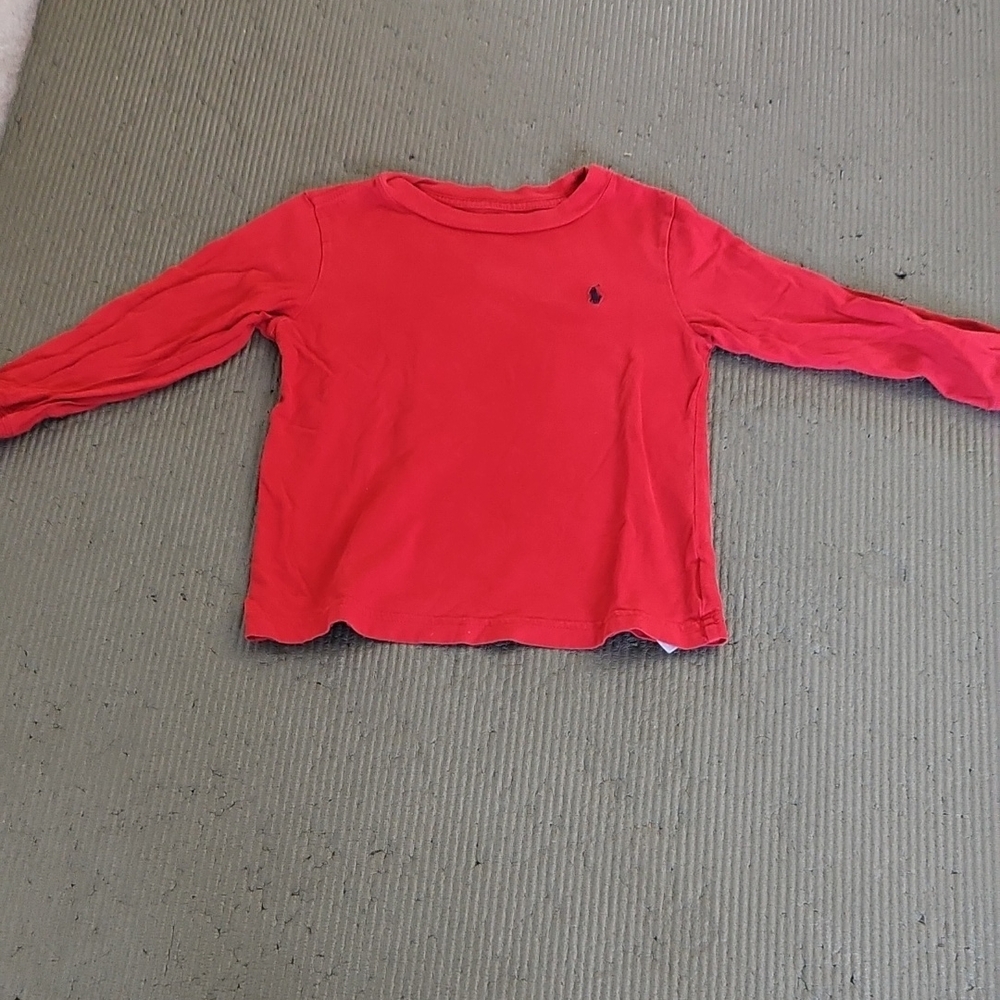 Polo by Ralph Lauren Kids Red Long Sleeve Tee
